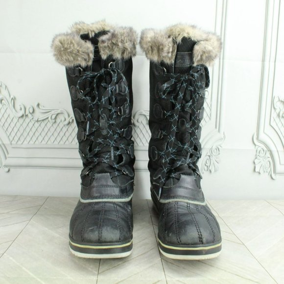 LL Bean Rangeley Black Leather Waterproof Insulated Tall Pac Boots Size 10 M - Picture 3 of 9